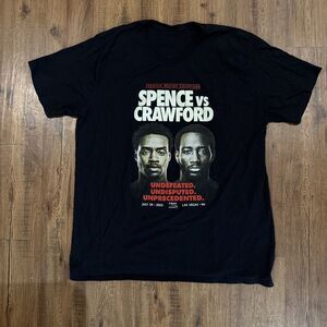 BOXING Terence Spence vs Errol Crawford 2023 Size XL* Black Good Used Condition